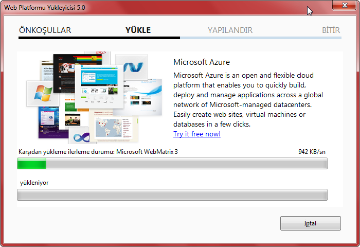 We matrix yükleme süreci