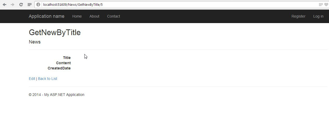 GetNewByTitle metodu rakamsal ekran çıktısı